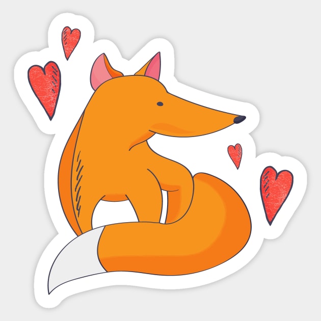 Fox Sticker by tatadonets